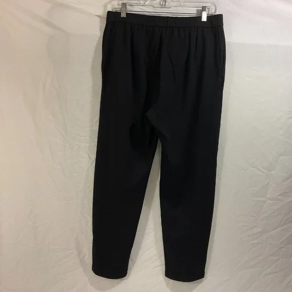 Eileen Fisher Women’s Black Stretch Trouser/Pants, Button and Zip Closure, Sz M - Picture 3 of 7